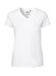 Neutral Fitted T-shirt m. v-hals, dame: Størrelse: 2XL, Farve: White