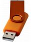 Drejelig metallic USB-nøgle 2GB: Farve: Orange
