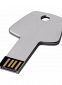 Nøgleformet USB-nøgle 2GB: Farve: Sølv