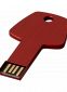 Nøgleformet USB-nøgle 4GB: Farve: Rød