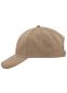 Børstet 6 Panel Cap: Farve: Beige