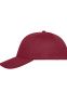 5 Panel Cap Bio Cotton: Farve: Burgundy