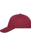 5 Panel Sandwich Cap Bio Cotton: Farve: Burgundy/sort