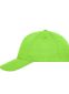 5 Panel Sandwich Cap Bio Cotton: Farve: Lime/hvid