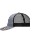 6 Panel Mesh Cap Mélange: Farve: Grå melange/sort