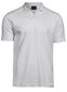 Luxury Stretch V-neck Polo, herre: Størrelse: 3XL, Farve: White