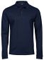 Luxury Stretch Long Sleeve Polo, herre: Størrelse: 3XL, Farve: Navy