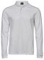 Luxury Stretch Long Sleeve Polo, herre: Størrelse: 3XL, Farve: White