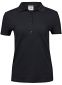 Luxury Stretch Polo, dame: Størrelse: 3XL, Farve: Black