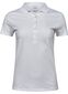 Luxury Stretch Polo, dame: Størrelse: 3XL, Farve: White