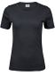 Interlock tee, dame: Størrelse: 3XL, Farve: Dark Grey