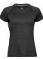 Performance Cooldry Tee, dame: Størrelse: 2XL, Farve: Black Melange