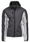 Hooded Lightweight Performance Softshell, herre : Størrelse: 3XL, Farve: Dark grey/white