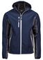 Hooded Lightweight Performance Softshell, herre : Størrelse: 3XL, Farve: Navy/grå