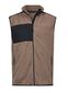 Mountain fleece bodywarmer, unisex: Størrelse: 3XL, Farve: Clay/Black