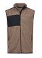 Mountain fleece bodywarmer, unisex: Størrelse: 3XL, Farve: Clay/Black