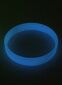 Silikonearmbånd glow in the dark med trykt logo : Farve: Blå