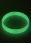 Silikonearmbånd glow in the dark med trykt logo : Farve: Grøn