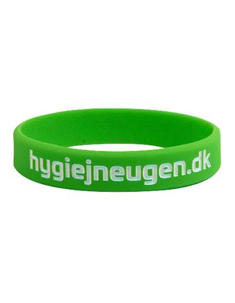 Silikonearmbånd med præget logo med farve