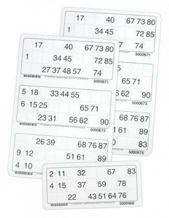 Plastlaminerede bankoplader, 7 x 15 cm.