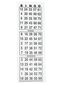Nummerbrikker 1-75: Farve: Hvid