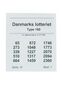 Danmarks Lotteriet, type 160: Farve: Hvid