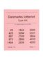 Danmarks Lotteriet, type 300: Farve: Rosa