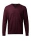 Milan Pullover V-neck, herre, regular fit: Størrelse: 5XL, Farve: Burgundy melange