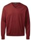 Milan Pullover V-neck, herre, regular fit: Størrelse: 5XL, Farve: Burned brick