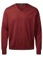 Milan Pullover V-neck, herre, regular fit: Størrelse: 5XL, Farve: Burned brick