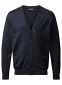 Milan Cardigan V-neck Buttons, herre, regular fit: Størrelse: 4XL, Farve: Navy melange