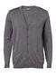 Milan Cardigan V-neck Buttons, herre, regular fit: Størrelse: 4XL, Farve: Stone grey
