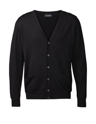 Milan Cardigan V-neck Buttons, herre, regular fit