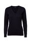 Copenhagen Pullover V-neck Rib, dame, regular fit: Størrelse: 4XL, Farve: Navy