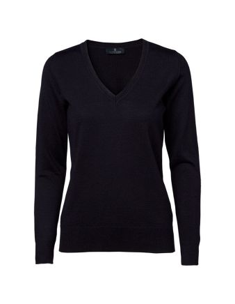 Copenhagen Pullover V-neck Rib, dame, regular fit