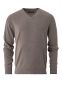 Napoli Pullover V-neck, herre, regular fit: Størrelse: 6XL, Farve: Warm sand melange