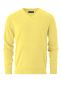 Napoli Pullover V-neck, herre, regular fit: Størrelse: 6XL, Farve: Yellow cream