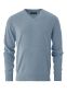 Napoli Pullover V-neck, herre, regular fit: Størrelse: 6XL, Farve: Faded denim