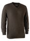 Deerhunter Kingston Strik med V-hals: Størrelse: 3XL, Farve: Dark elm