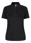 Pique Poloshirt med stretch, dame: Størrelse: 6XL, Farve: Sort