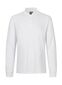 Langærmet Poloshirt med stretch, herre: Størrelse: 6XL, Farve: Hvid