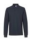 Langærmet Poloshirt med stretch, herre: Størrelse: 6XL, Farve: Navy