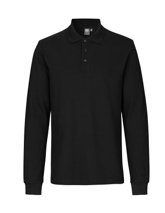 Langærmet Poloshirt med stretch, herre