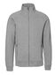 Sweat Cardigan med lynlås, herre: Størrelse: 4XL, Farve: Grå melange