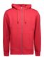 Core Hoodie med lynlås, herre: Størrelse: 3XL, Farve: Rød