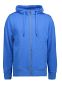 Core Hoodie med lynlås, herre: Størrelse: 3XL, Farve: Azurblå