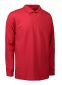 Pro Wear Poloshirt, langærmet, m. trykknap: Størrelse: 6XL, Farve: Rød
