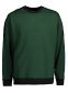Pro Wear Sweatshirt med kontrast: Størrelse: 6XL, Farve: Flaskegrøn