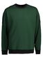 Pro Wear Sweatshirt med kontrast: Størrelse: 6XL, Farve: Flaskegrøn