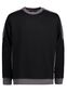 Pro Wear Sweatshirt med kontrast: Størrelse: 6XL, Farve: Sort